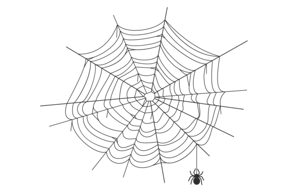 Download Spiderweb Graphic Element. Round Net Bla - Graphic element Collection