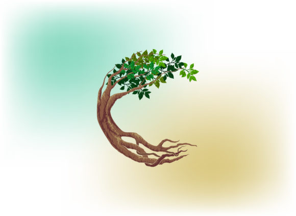 Download Abstract Tree Logo with Circular Shapes - Shape Collection