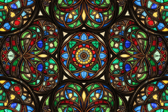 Download Stained Glass Mandala Mosaic Art - Mandala mosaic Collection