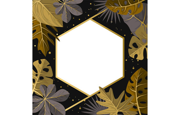 Download Polygon Golden Tropical Plant Summer - Summer Collection
