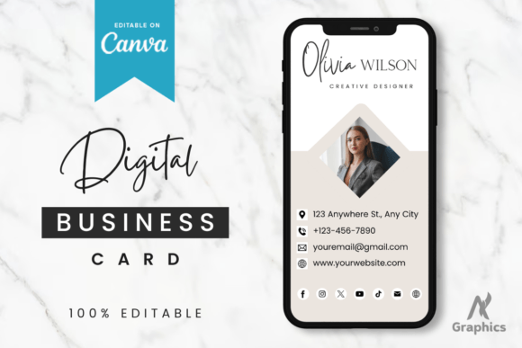 Download Royal New Digital Business Card Template - Premium Resources