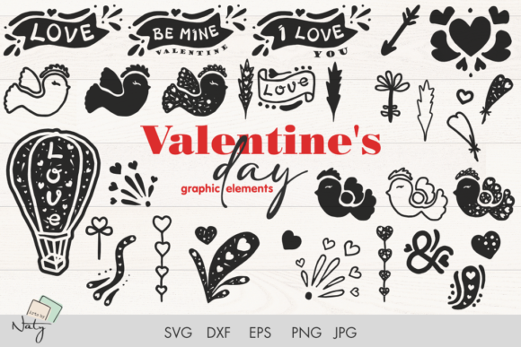 Download Valentine's Day Graphic Element SVG Pack - Graphic element Collection