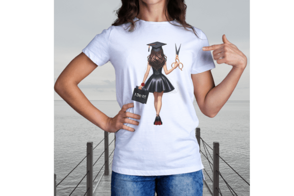 Download Graduation Girl Hairstylist Cosmetology - Cosmetology Collection